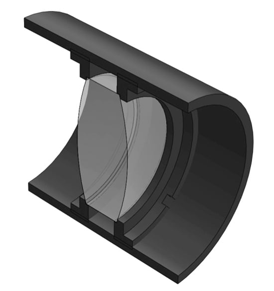 Illustration of Optical Cage System Retaining Ring Pair