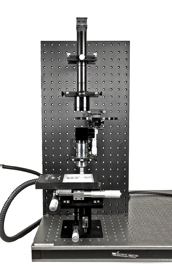 Sample Fluorescence Microscope Setup