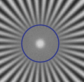 Image of Star Target with a wavelength of 660nm