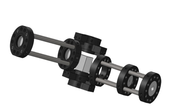 Illustration of Optical Cage System Spectroscope