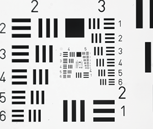 Example of a USAF 1951 Target.