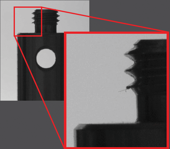 Blurry edges from the standard backlight system.